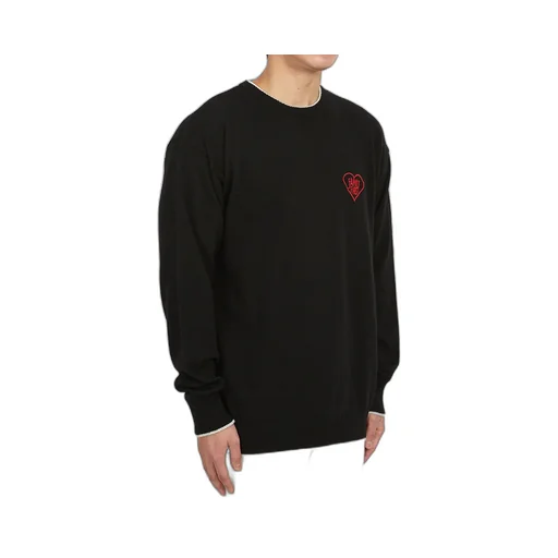 Embroidered-Logo Crew-Neck Jumper