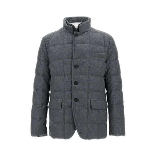 Quilted Zip-Closure Coat
