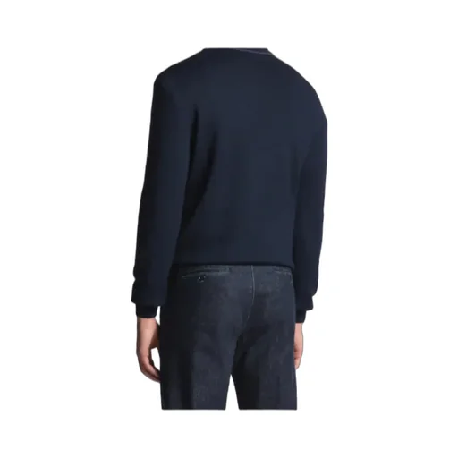 Wool Knit Zip Polo Shirt