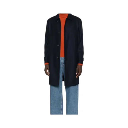 Three-Button Wool Coat