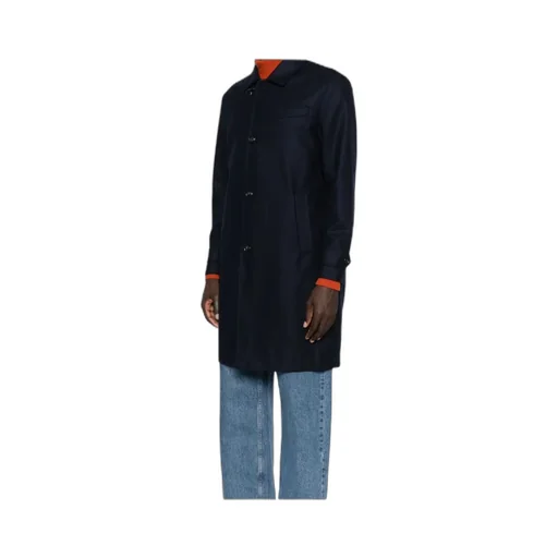 Three-Button Wool Coat