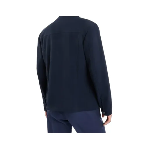 Pocket-Detailed Waffle-Knit Jacket