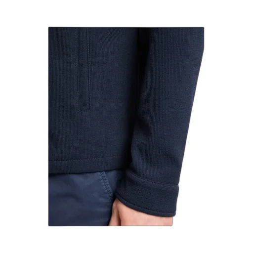 Pocket-Detailed Waffle-Knit Jacket