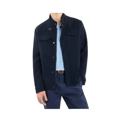 Pocket-Detailed Waffle-Knit Jacket