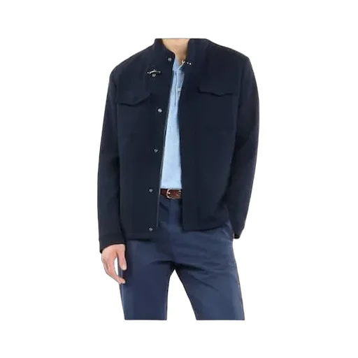 Pocket-Detailed Waffle-Knit Jacket
