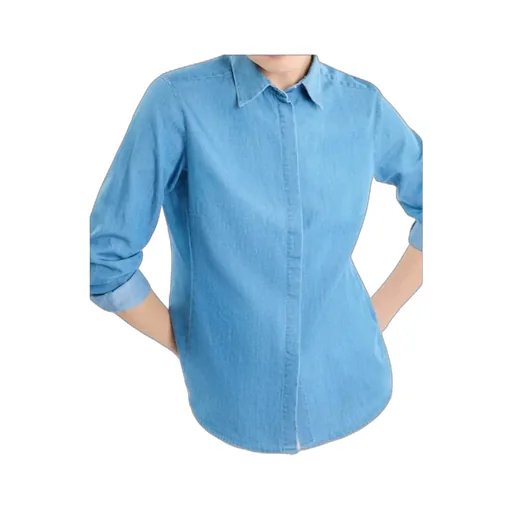 Button-Up Long Sleeve Top