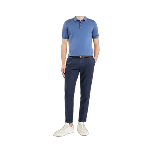 Short-Sleeve Knitted Polo Shirt