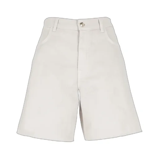Frayed Hem Bermuda Shorts