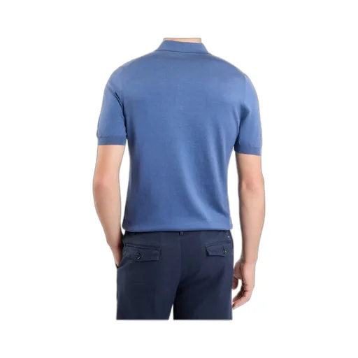 Short-Sleeve Knitted Polo Shirt
