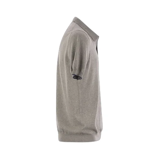 Buttonless Knit Polo Shirt