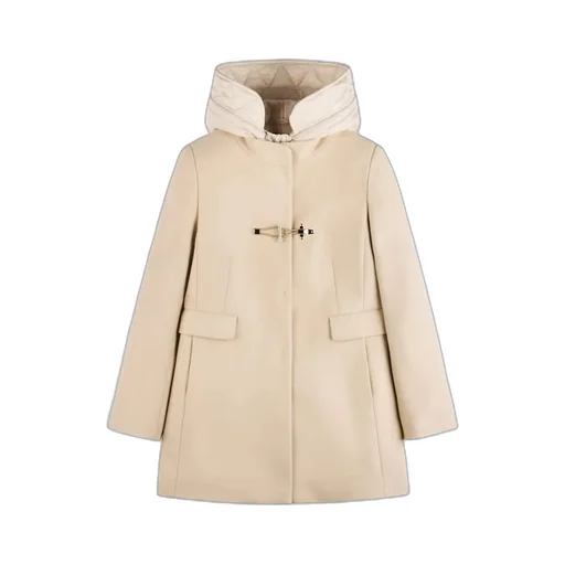Long-Sleeved Hooded Coat