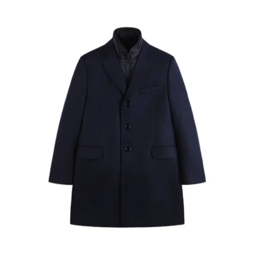 Layered Straight Hem Coat