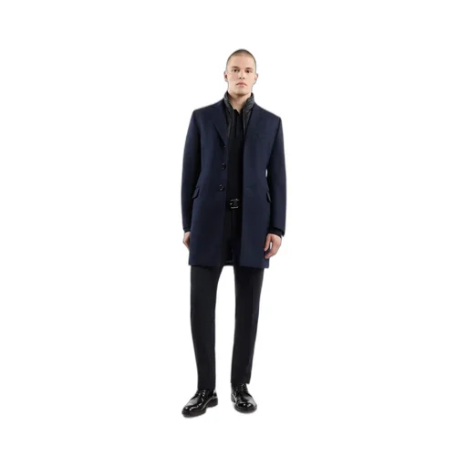 Layered Straight Hem Coat