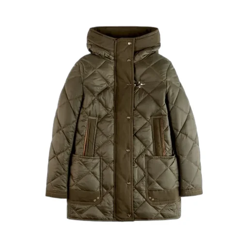 Quilted Hooded Coat
