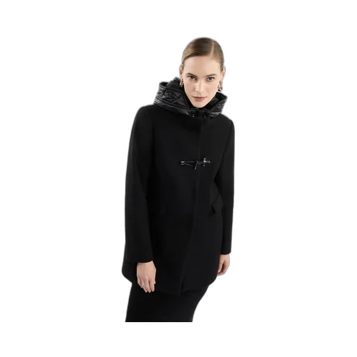 Long-Sleeved Hooded Coat