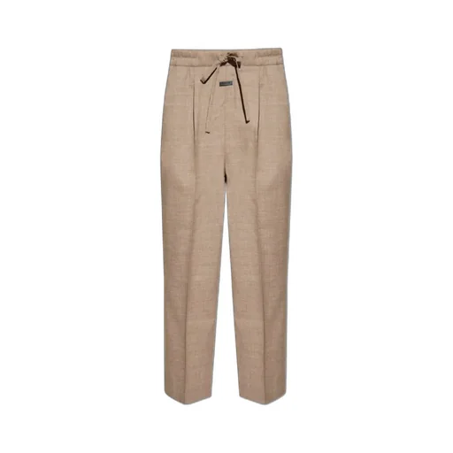 Pleated-Front Drawstring Trousers