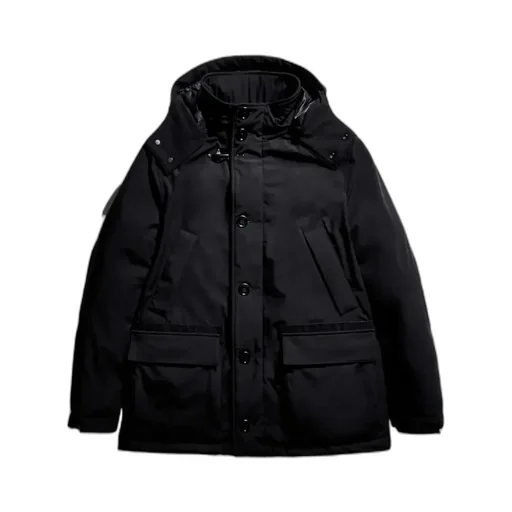 Technical Fabric Hooded Jacket