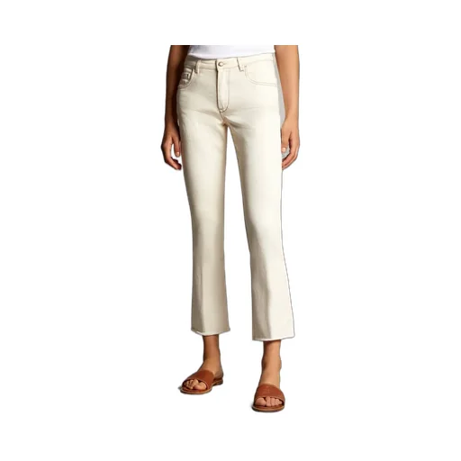 Logo-Patch Cropped Jeans