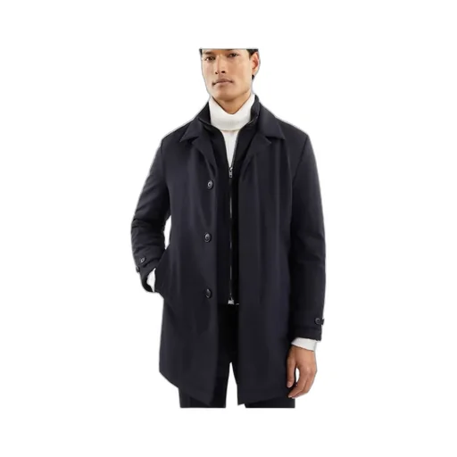 Logo-Patch Long-Sleeved Coat