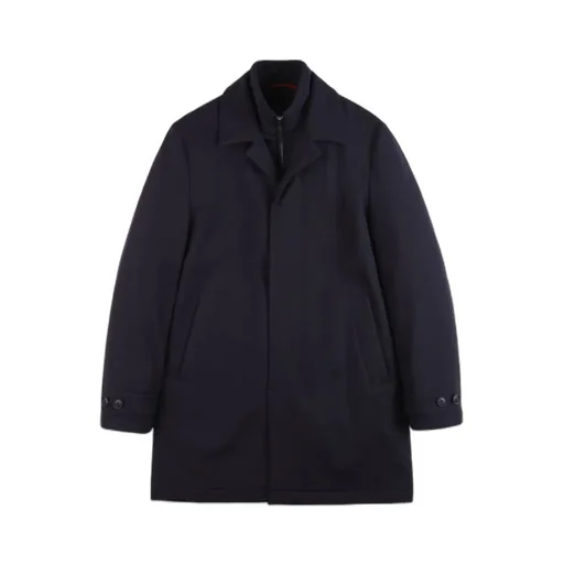 Logo-Patch Long-Sleeved Coat