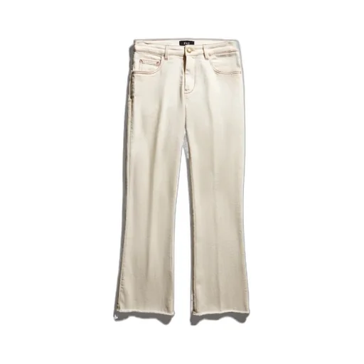 Logo-Patch Cropped Jeans