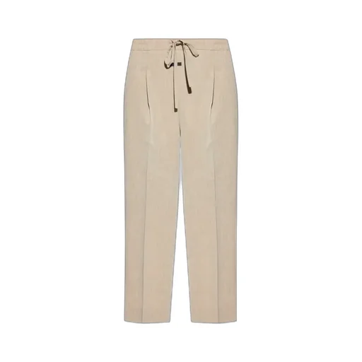 Pleat-Detailed Drawstring Trousers