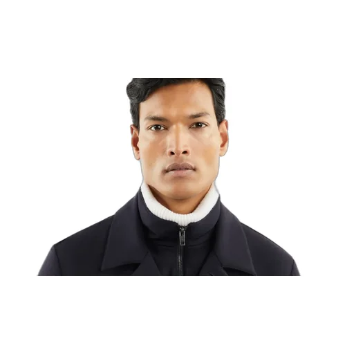 Logo-Patch Long-Sleeved Coat