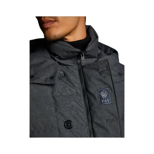 Long-Sleeved Quilted Down Jacket
