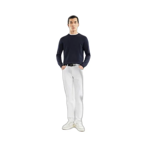 Long-Sleeved Round-Neck Jumper