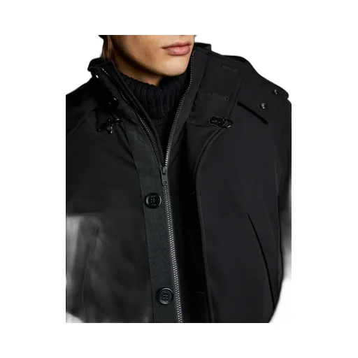 Technical Fabric Hooded Jacket