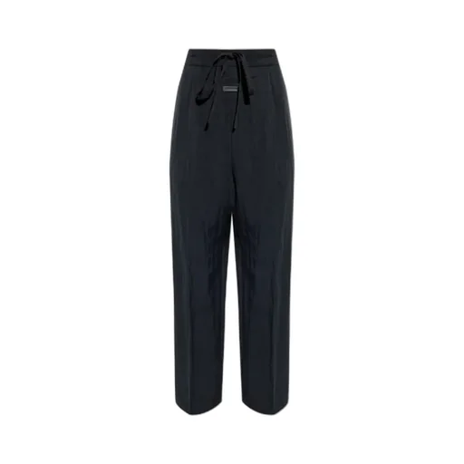 Pleated-Front Drawstring Trousers
