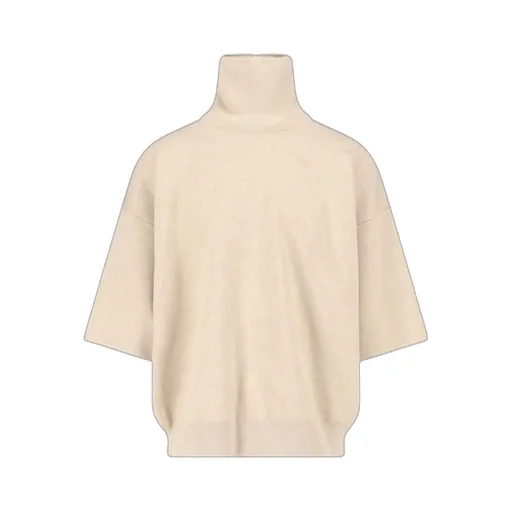 Knitted High Neck T-Shirt