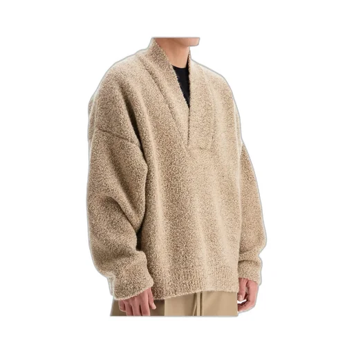 Logo Patch V-Neck Jumper