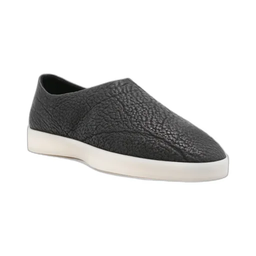 Textured-Finish Loafers