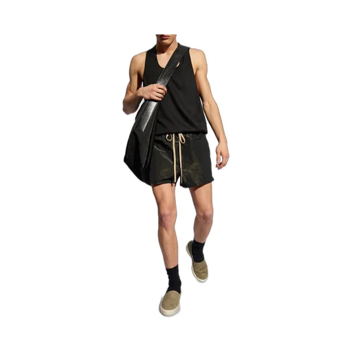 Logo-Patch Lamé Running Shorts
