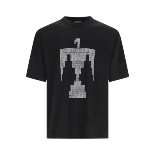 Patterned Crew Neck T-Shirt