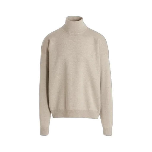 Logo Patch Turtle Neck Jumper