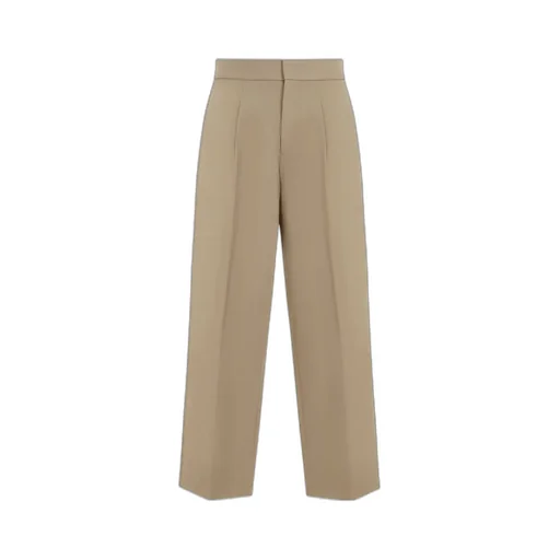 Straight Leg Pleated Tailored Pants