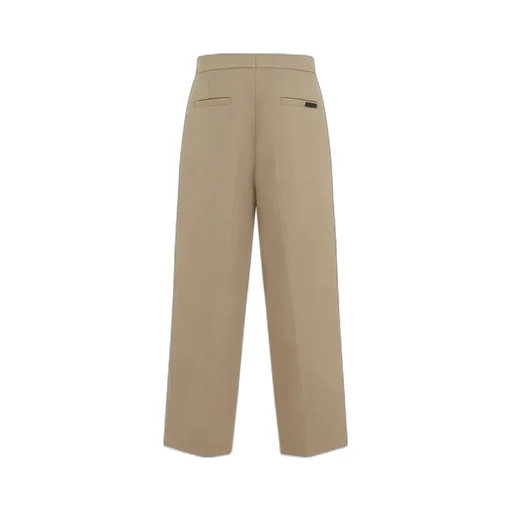 Straight Leg Pleated Tailored Pants
