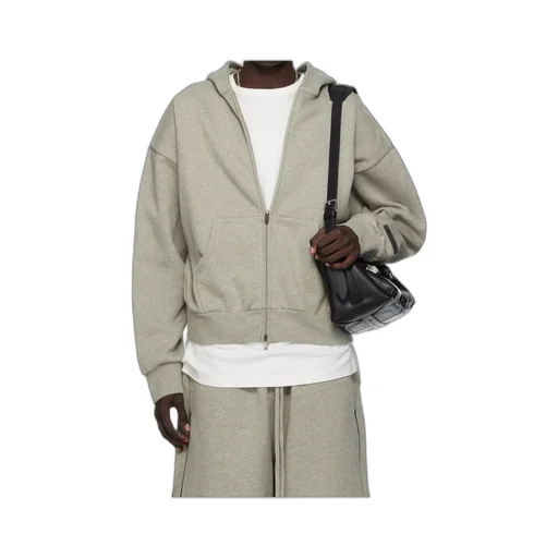 Zipper Hooded Sweatshirt