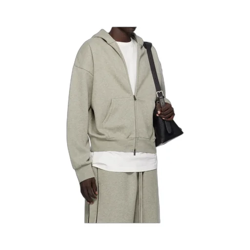 Zipper Hooded Sweatshirt