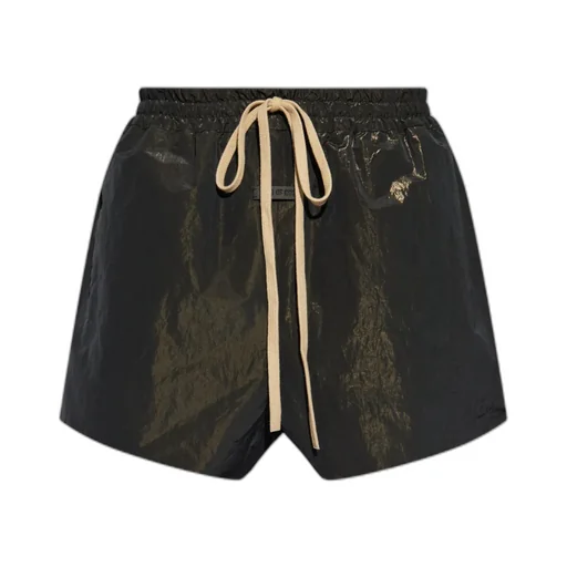 Logo-Patch Lamé Running Shorts