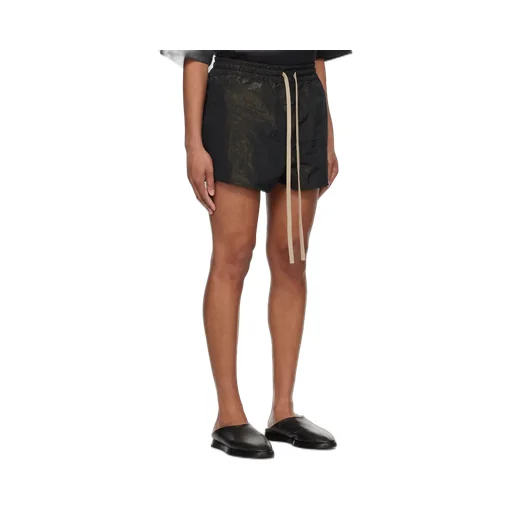 Logo-Patch Lamé Running Shorts
