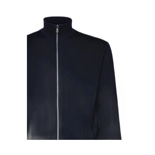 Full-Zip Mock Neck Sweater