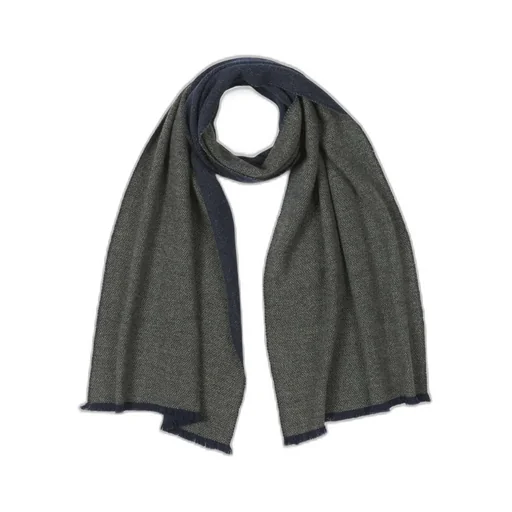 Two-Tone Fringed Scarf