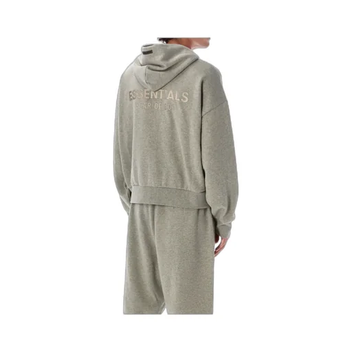 Logo Plaque Zipped Hoodie