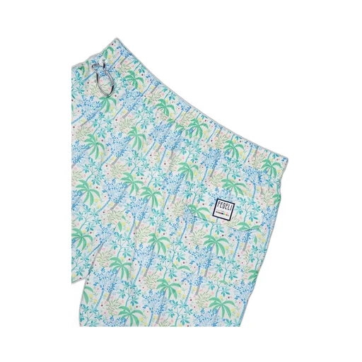 Plant Printed Swimming Trunks