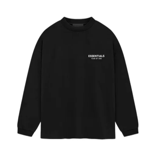 Plain Knit Long-Sleeve Shirt