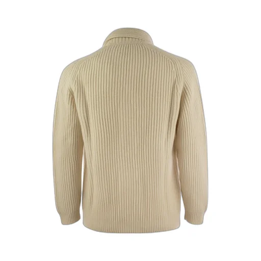 Ribbed Shawl Lapel Cardigan
