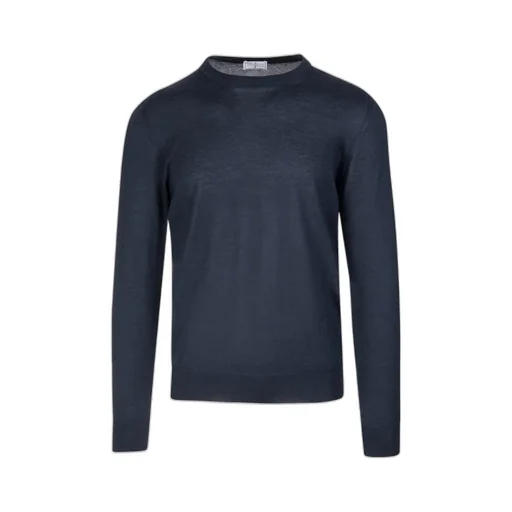 Round-Collar And Long-Sleeved Sweater
